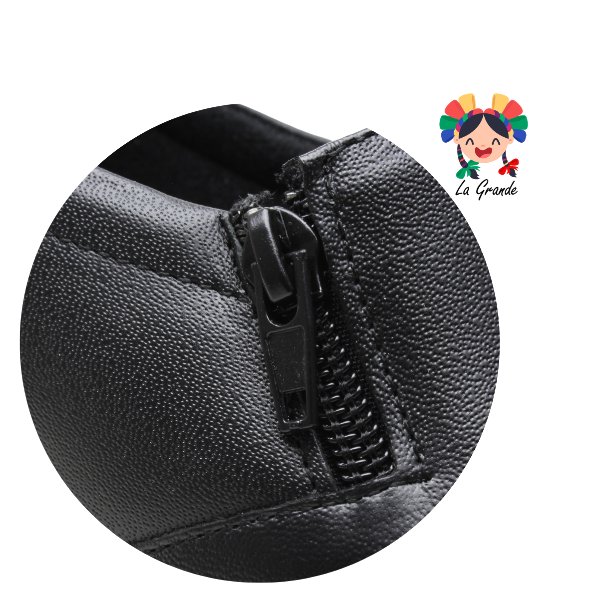 2025 NUBE Negro Piel Zapato Confort para Dama