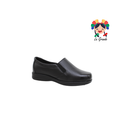 2025 NUBE Negro Piel Zapato Confort para Dama