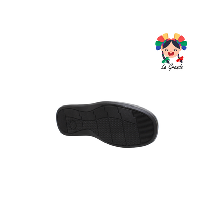 2025 NUBE Negro Piel Zapato Confort para Dama
