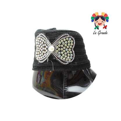 2025 ROCHART'S Negro Charol Bota Casual para Bebé y Niña