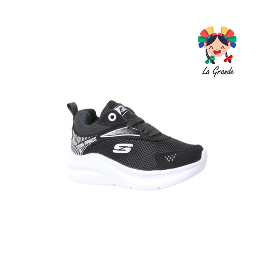 2028 TEAM PRAISE Negro Blanco Tenis Deportivo para Niña y Niño
