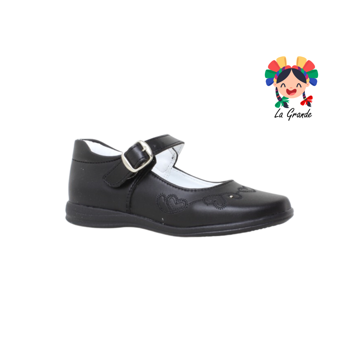 202 ADES Negro Sint Zapato Escolar para Dama