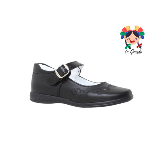 202 ADES Negro Sint Zapato Escolar para Dama