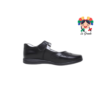 202 ADES Negro Sint Zapato Escolar para Dama