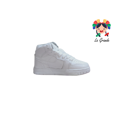 921 ROJO ARANDANO Blanco Blanco Tenis Casual para Niña, Niño.