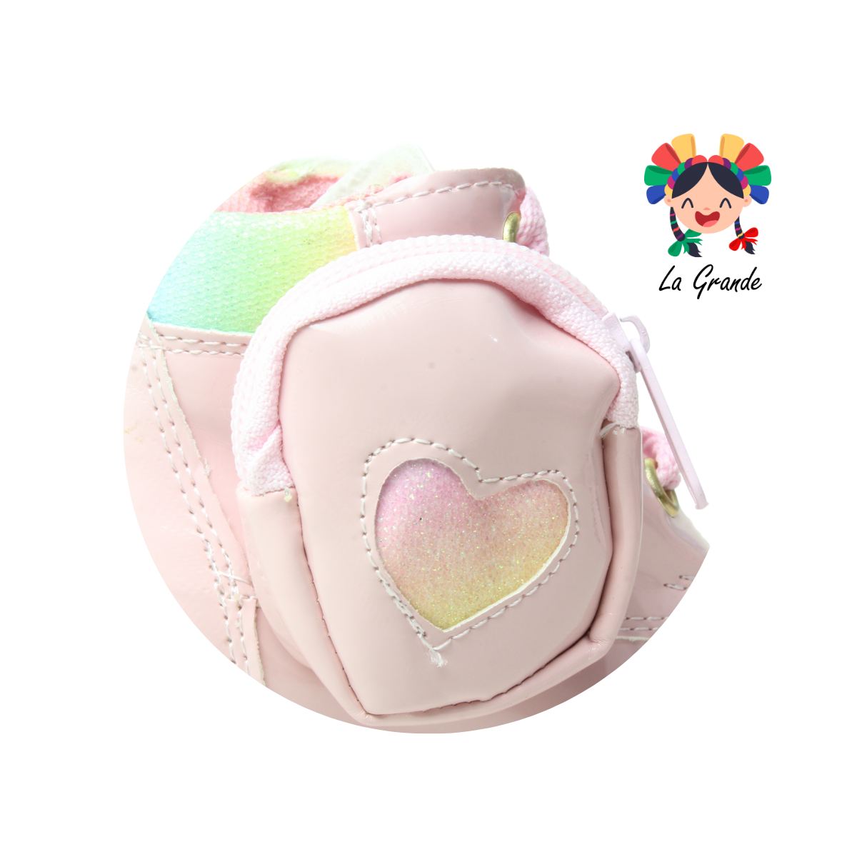 2030 ANDRE LOV Rosa Sint Charol Bota Casual para Niña