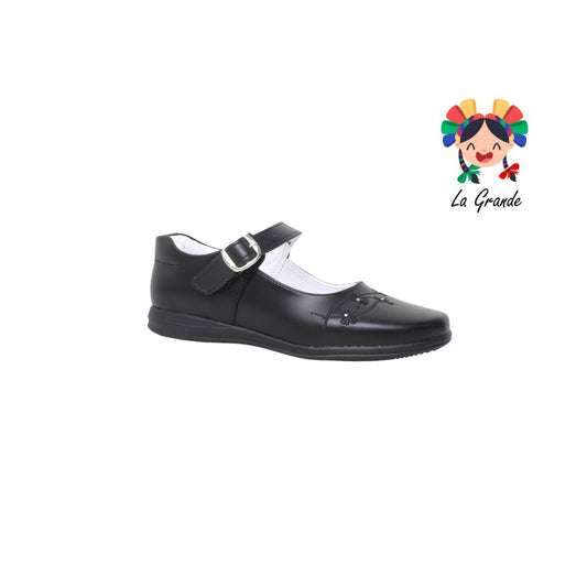 203 ADES Negro Napa Zapato Escolar para Niña y Dama