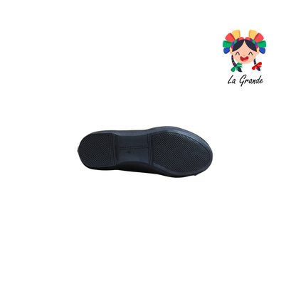 3500 YUL Negro Cabra Balerina Casual para Niña