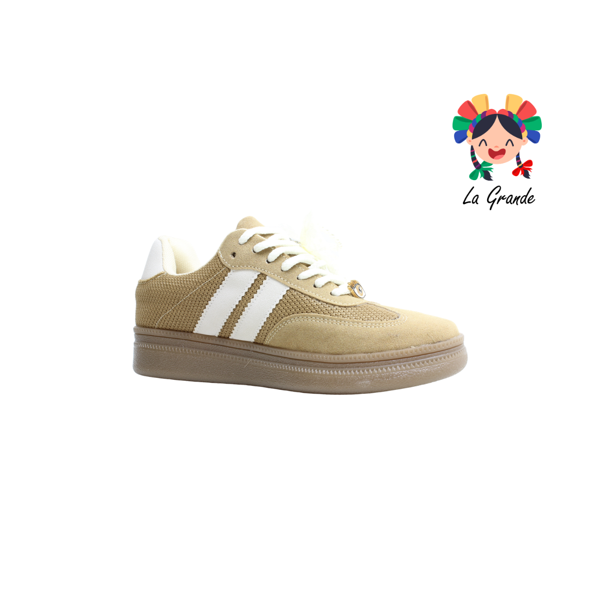 203 WILDCAT Melle Latte Tenis Casual para Dama