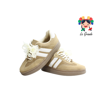 203 WILDCAT Melle Latte Tenis Casual para Dama
