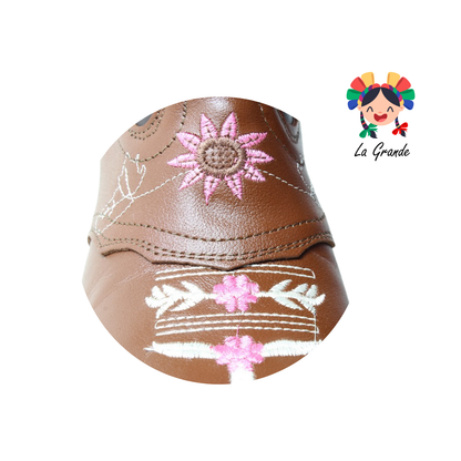 2040 CASTRO BOOTS Shedron Rosa con Bordados para Dama