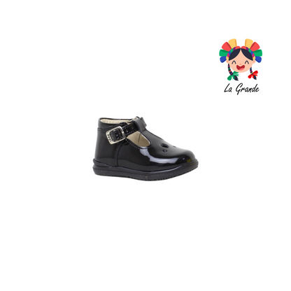 2040 DOGI Negro Piel Charol Zapato Bebé