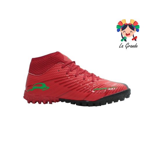 2040M UNION Rojo Oxford Tenis de Fútbol Rápido con Calcetin para Joven