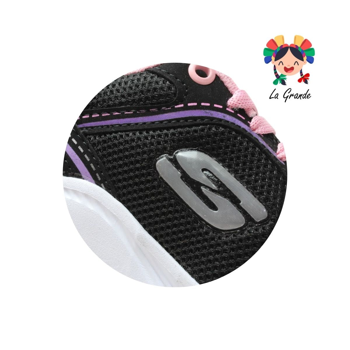 2040 TEAM PRAISE Ngo Lila Rosa Tenis Deportivo para Niña