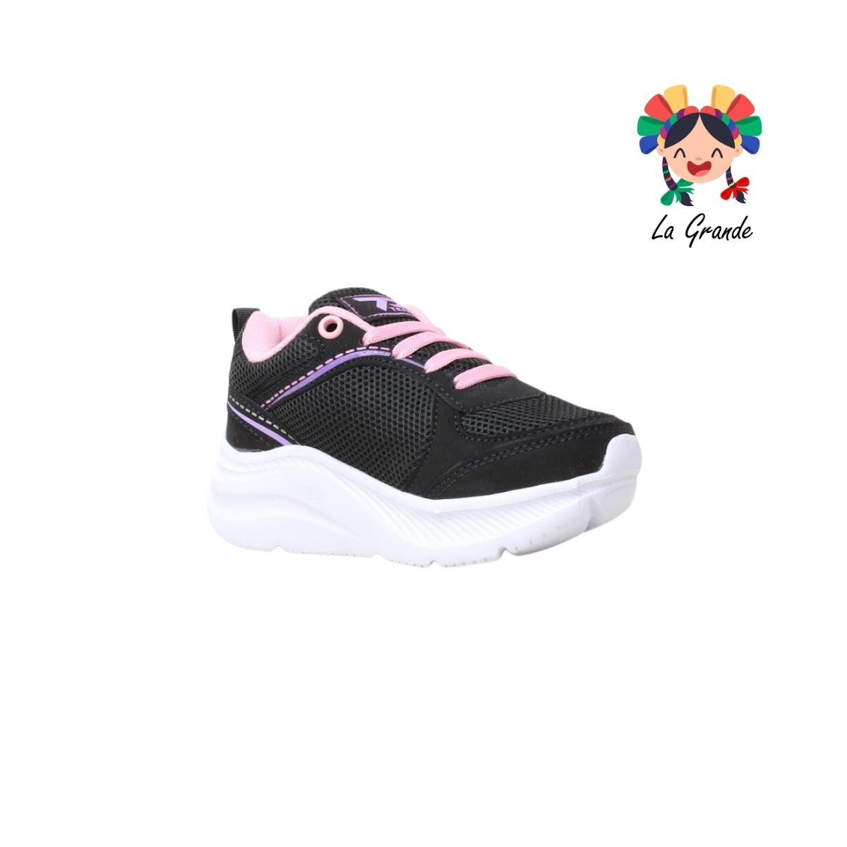 2040 TEAM PRAISE Ngo Lila Rosa Tenis Deportivo para Niña