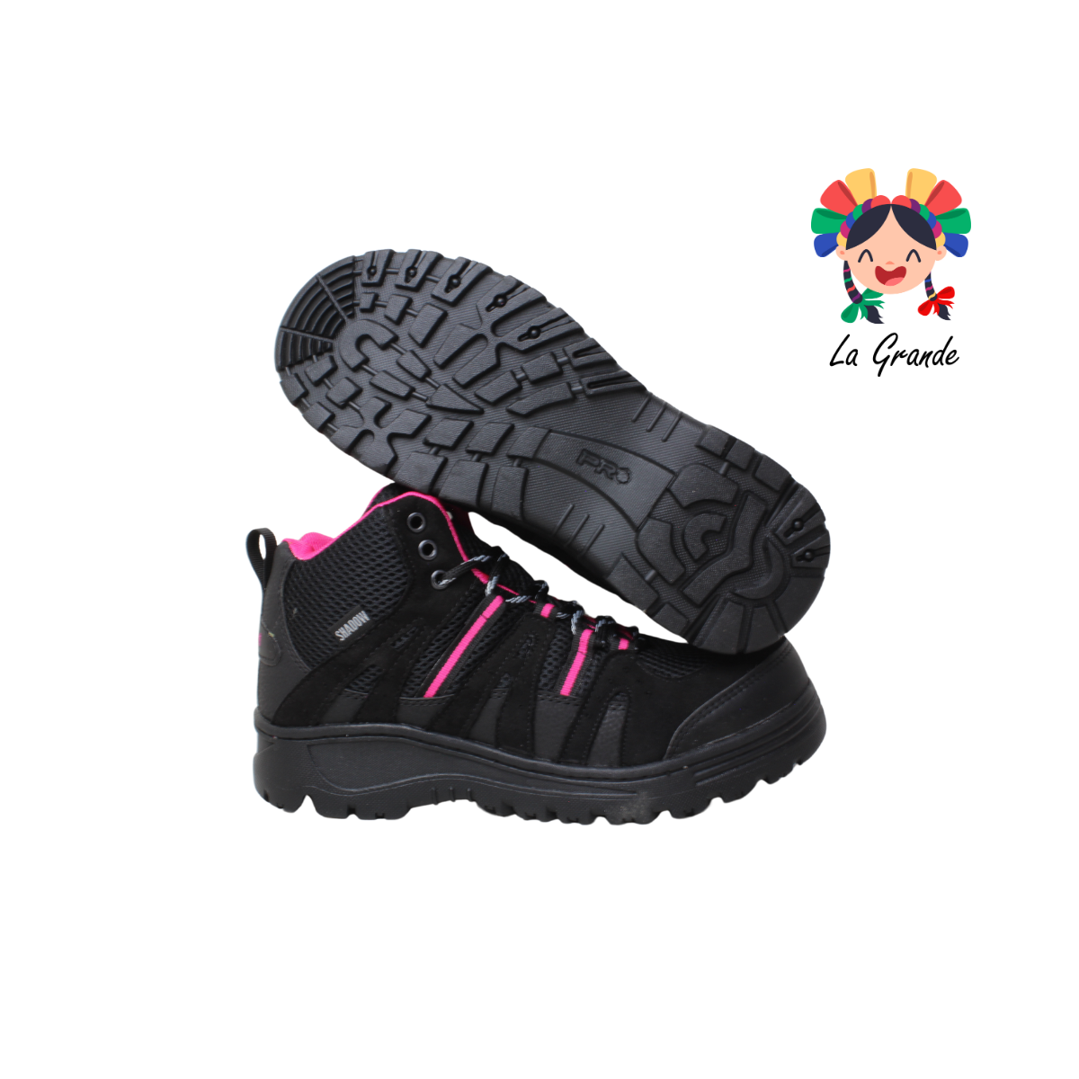2048 SHADOW Negro Fiusha Textil Bota con Casco Poliamida para Dama