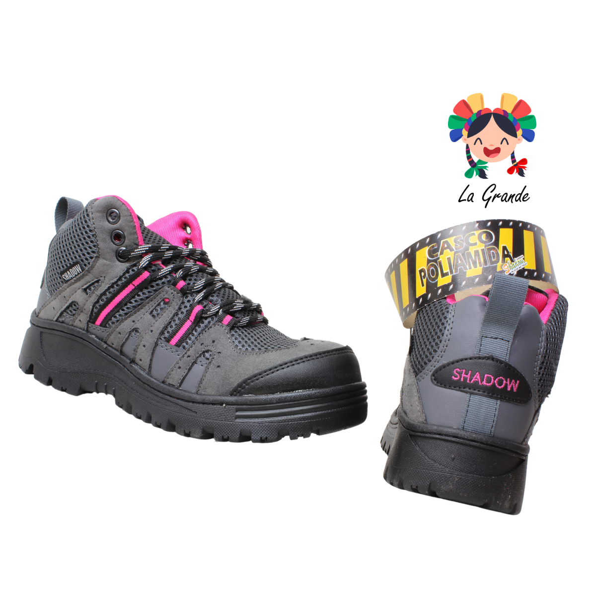 2048 SHADOW Oxford Fiusha Textil Bota Industrial con Casco Poliamida para Dama