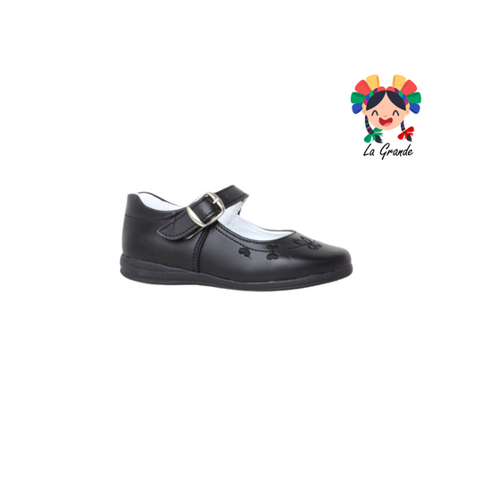 204 ADES Negro Sint Zapato Escolar para Niña