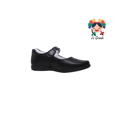 204 ADES Negro Sint Zapato Escolar para Niña