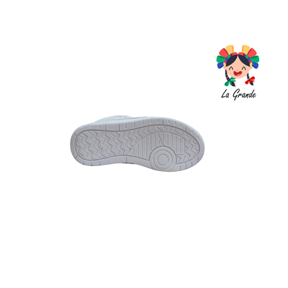 921 ROJO ARANDANO Blanco Blanco Tenis Casual para Niña, Niño.