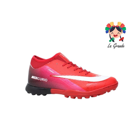 2058M JUNION Rojo Ngo Bco Sintético Tenis de Fútbol Rápido para Caballero