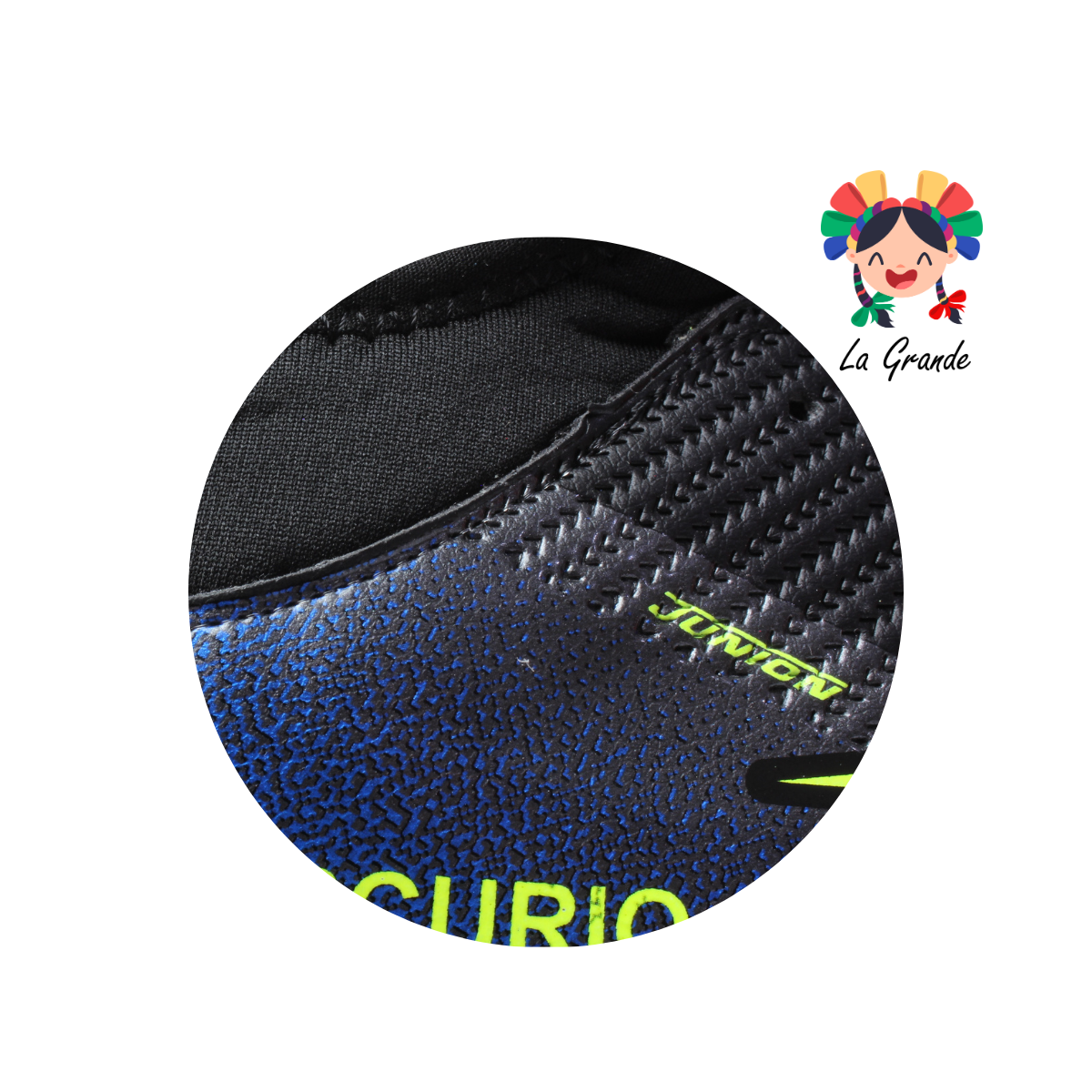 2058M JUNION Ngo Rey Neon Sintético Tenis de Fútbol Rápido para Caballero