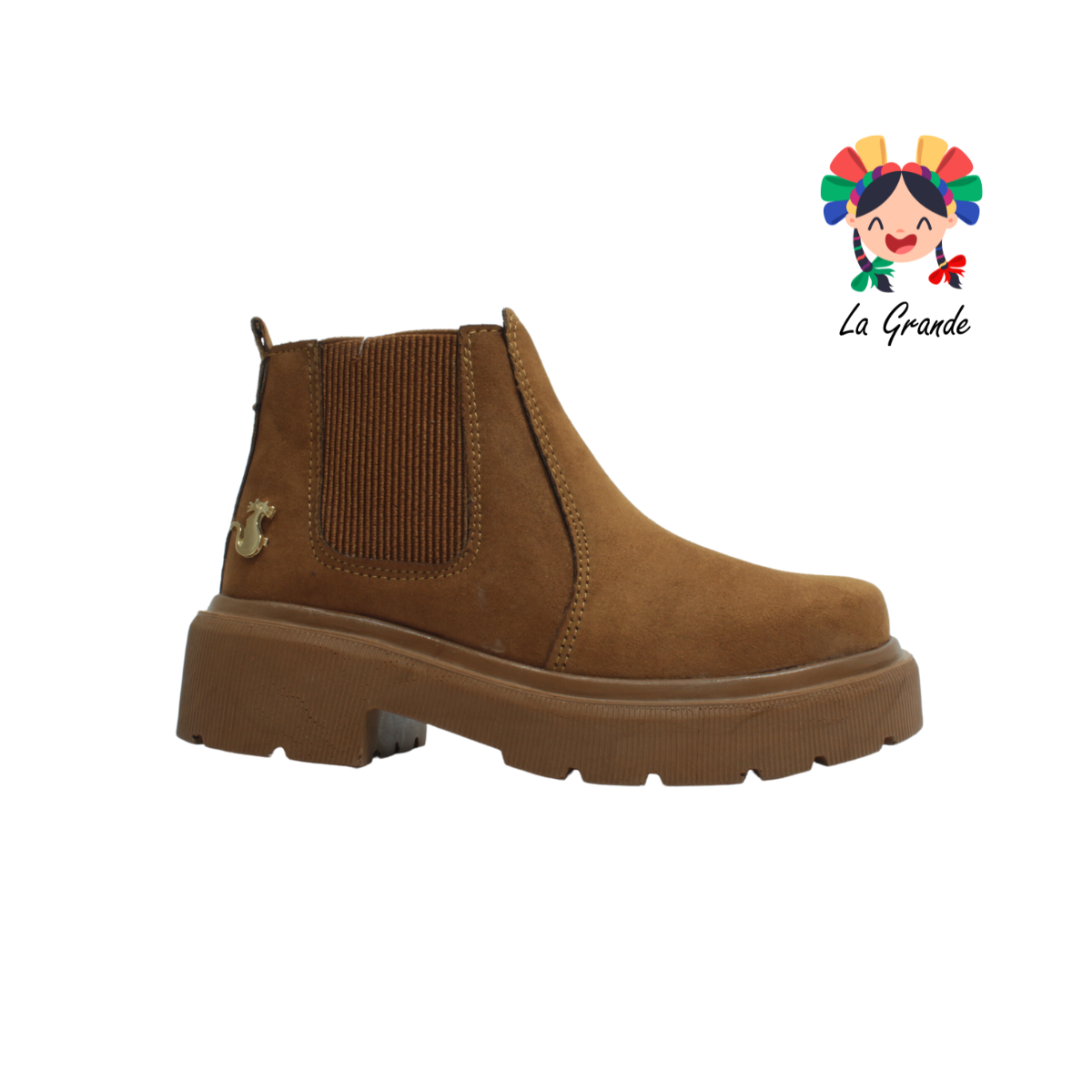 2095 SHADOW Camel Durazno Bota Casual para Niña y Dama