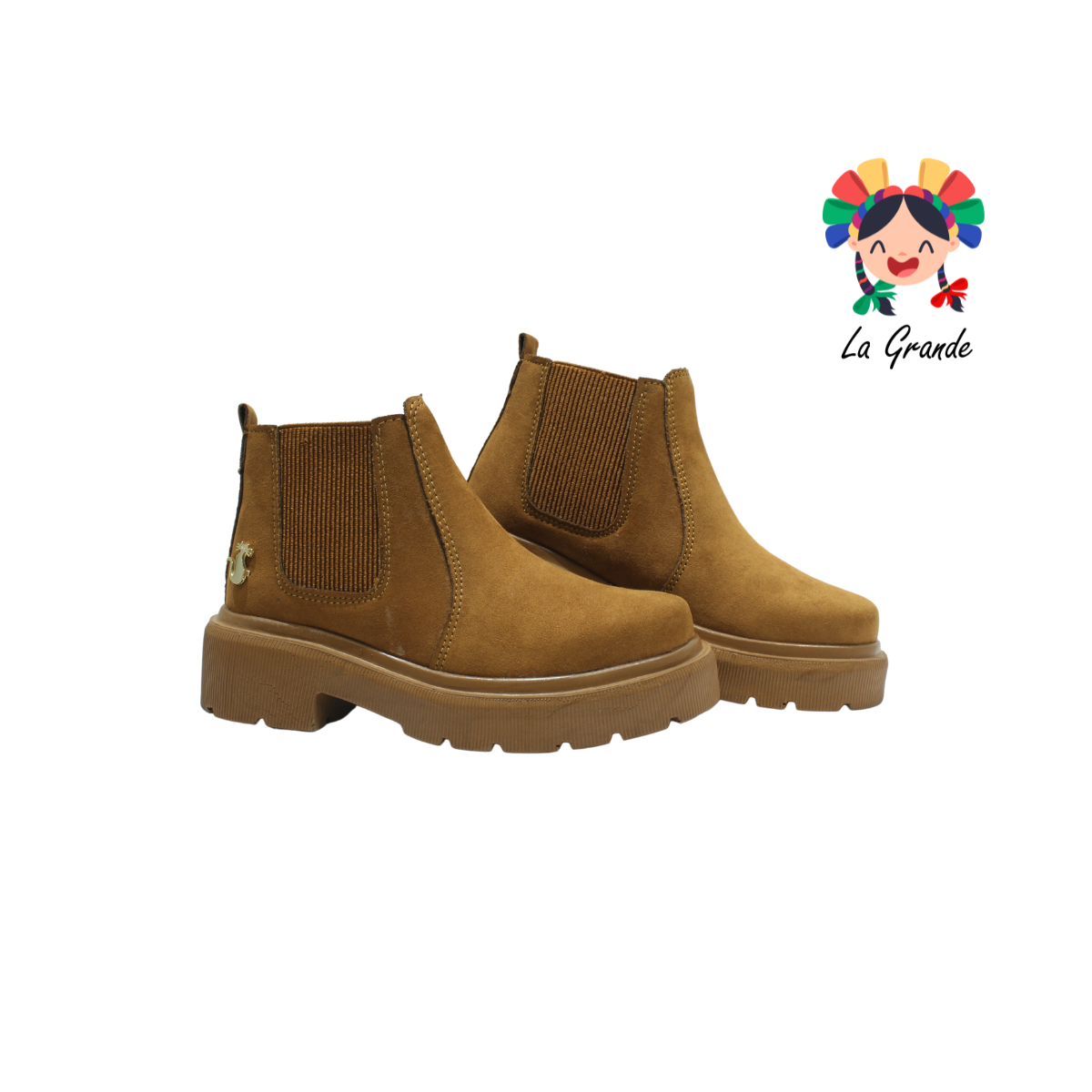 2095 SHADOW Camel Durazno Bota Casual para Niña y Dama