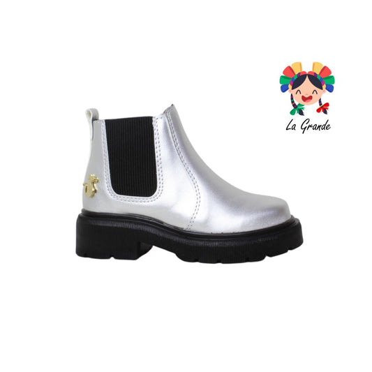 2095 SHADOW Plata Onix Sint Bota Casual para Niña