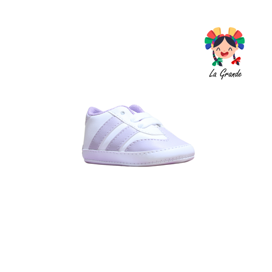 700 PEKE KIDS Blanco Lila Sintético Tenis Casual para Bebé