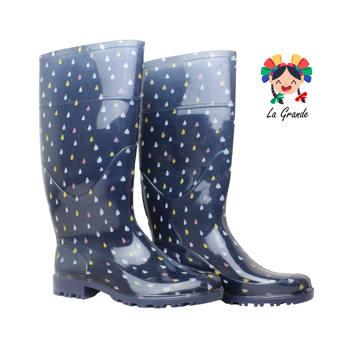 2950 TOP MODA Azul Petroleo Bota de Hule para Dama