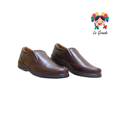 1087 KA99 Cafe Borrego Piel Zapato Confort para Caballero