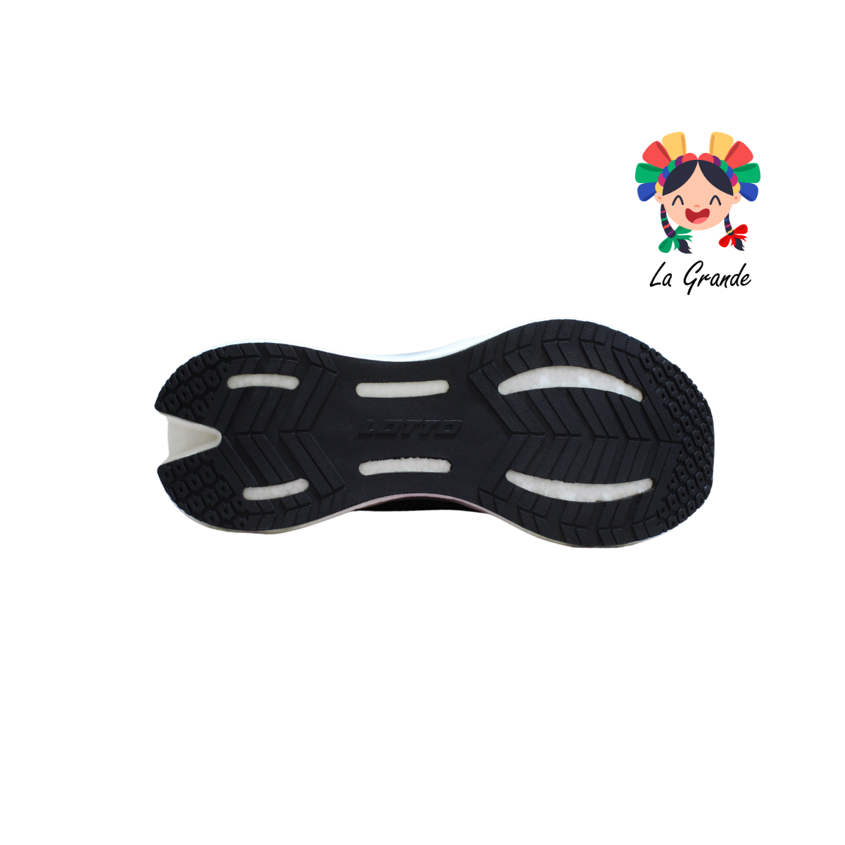 0H517002 LOTTO Negro Amarillo Tenis Casual para Caballero