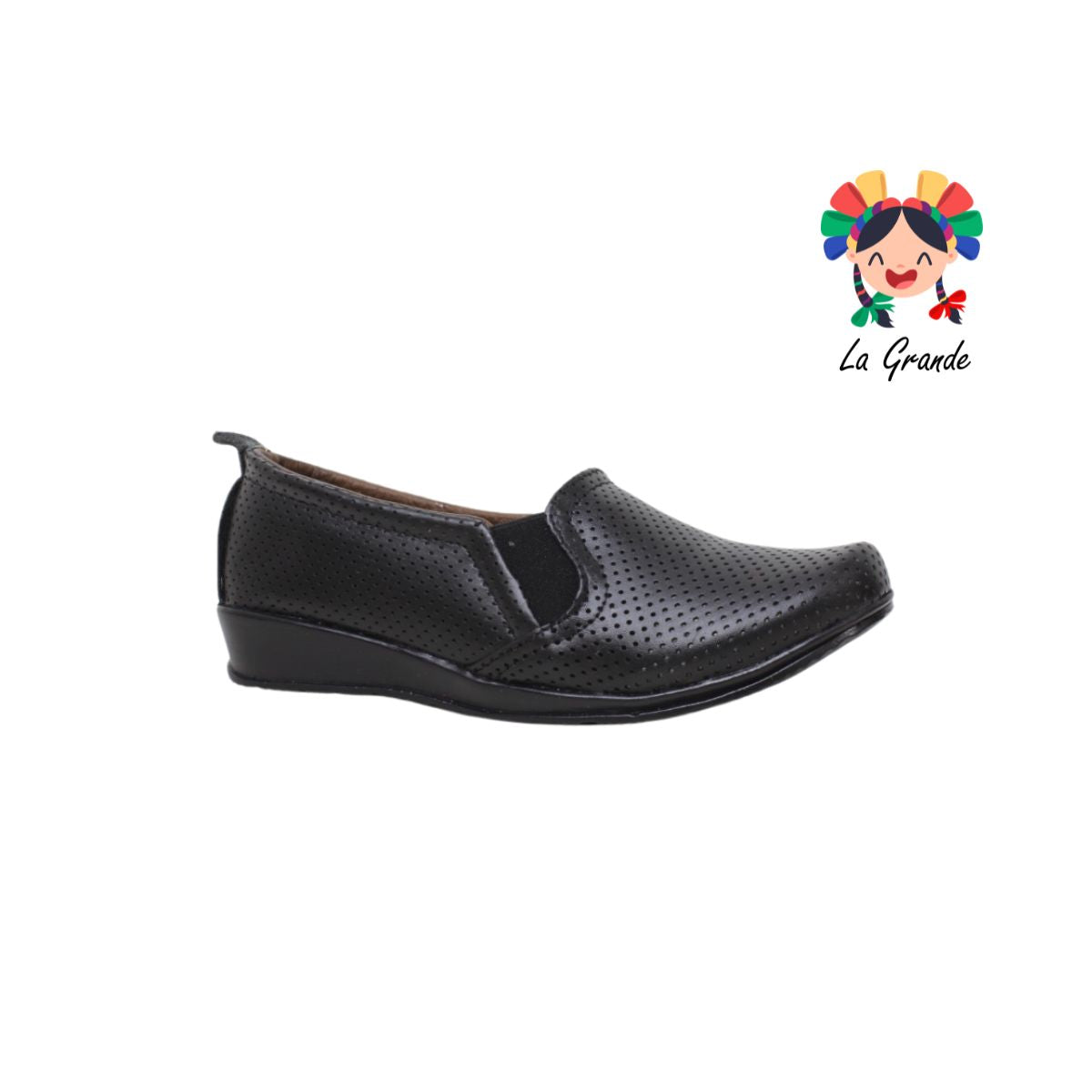 210 LORENA negro zapato piel de meter para dama