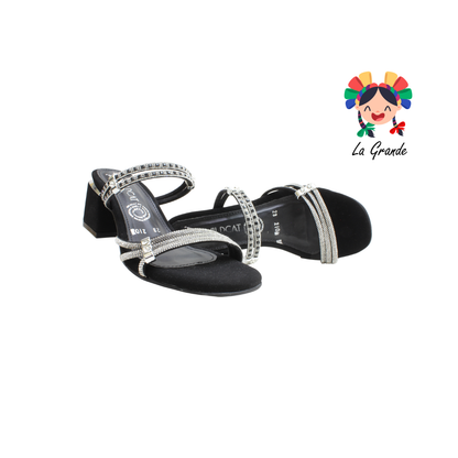 210 WILDCAT Negro Nobuck Zapatilla Casual para Dama