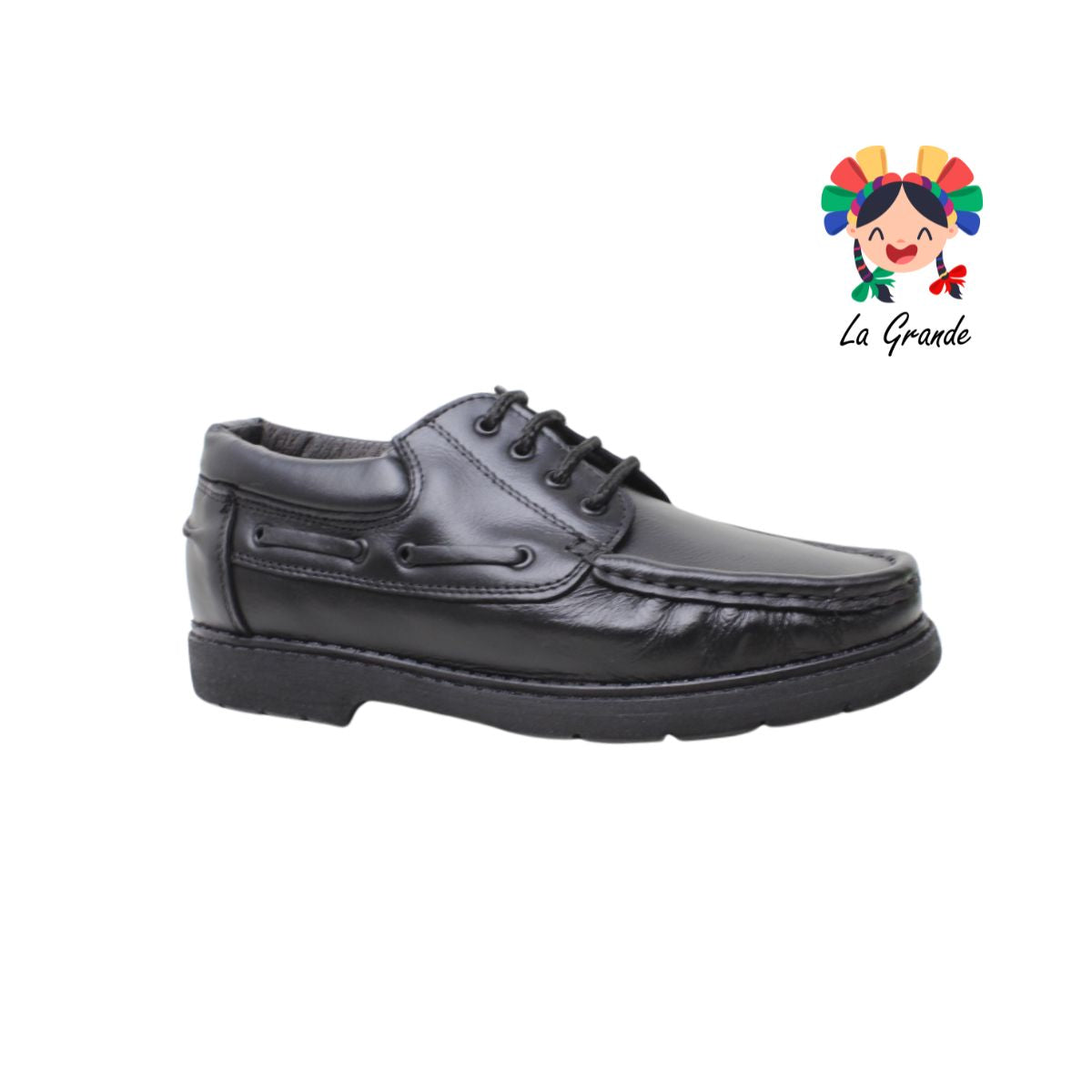 2112 REICAR Negro Piel Zapato Casual para Caballero