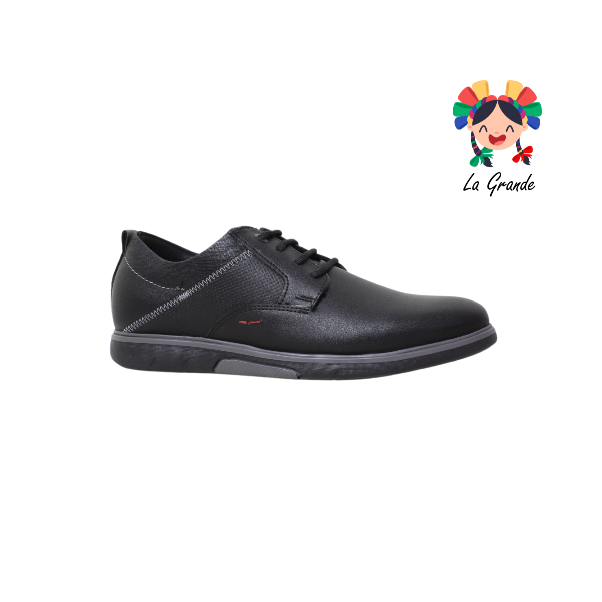 2116 CUSTOM Negro Gris Atanado Zapato Casual para Caballero