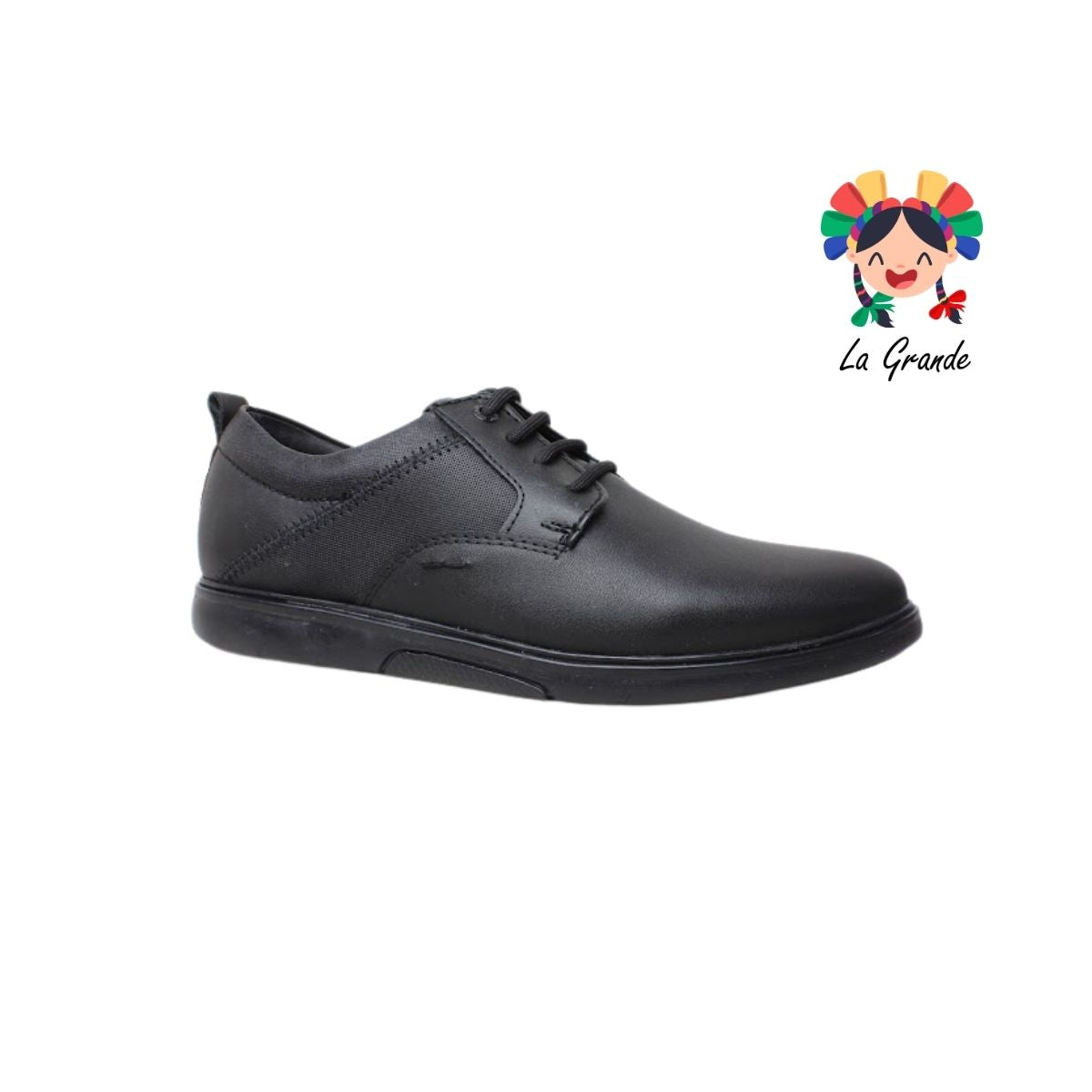 2116 CUSTOM Negro Negro Atanado Zapato Casual para Caballero