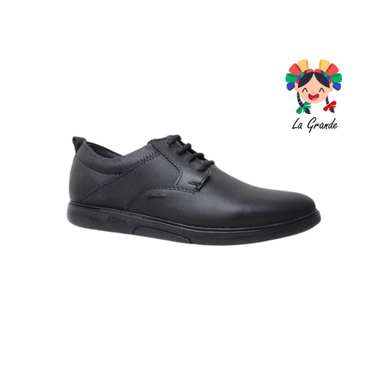 2116 CUSTOM Negro Negro Atanado Zapato Casual para Caballero