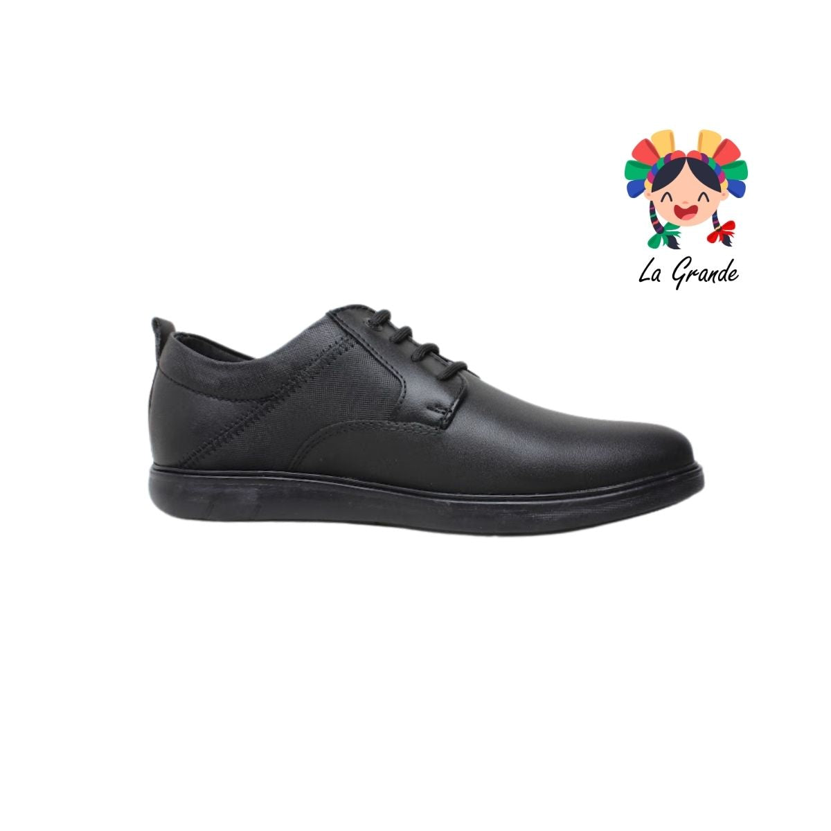 2116 CUSTOM Negro Negro Atanado Zapato Casual para Caballero