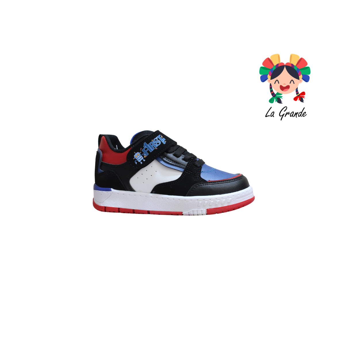 18000 FIRST Ngo Rey Rojo Sint Tenis Escolar para Niño