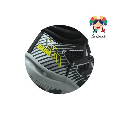 21230 YUYIN Negro Textil Bota de Montaña para Niño