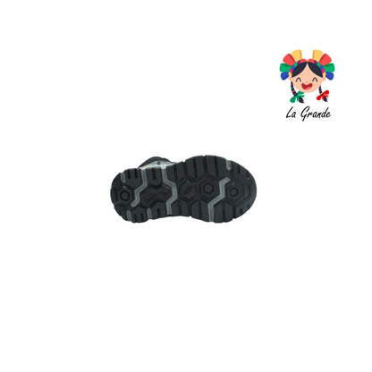 21230 YUYIN Negro Textil Bota de Montaña para Niño