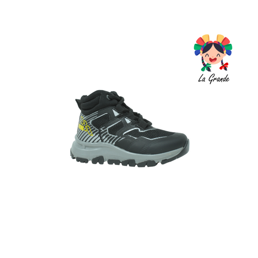 21230 YUYIN Negro Textil Bota de Montaña para Niño