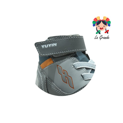 21241 YUYIN Gris Oxford Textil Tenis para Niño y Niña