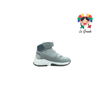 21241 YUYIN Gris Oxford Textil Tenis para Niño y Niña
