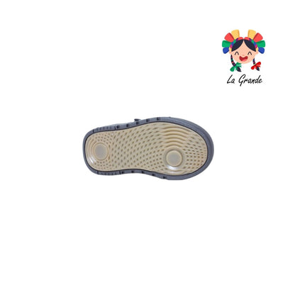 2133 ROKINO Negro Piel Zapato Escolar para Niño