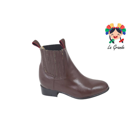 213 VAQUERITAS Café Piel Bota para Niño