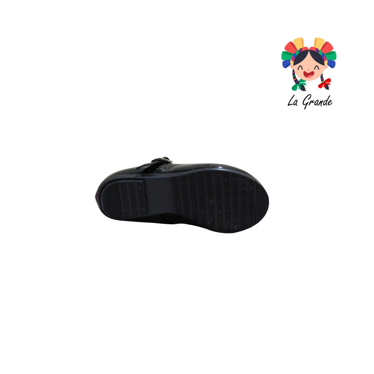 1723 MODA LINDA Negro Charol Balerina para Niña