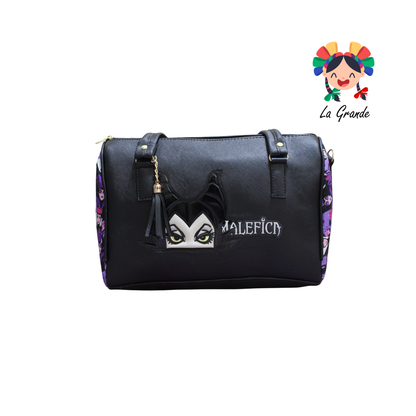 032 Mal LUCCIANA Maleta Cuadrada En Color Ngo/Mrdo Casual Para Dama